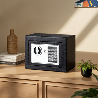 Digital Steel Safe Electronic Security Box with Keys for Home, Office ...