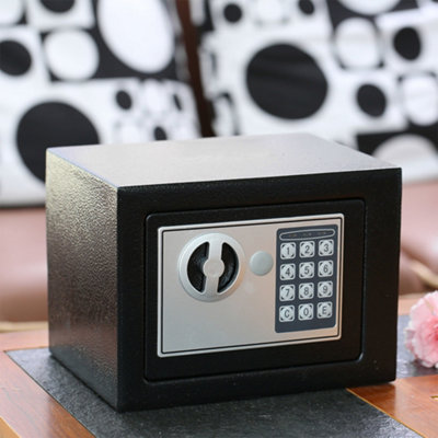Digital Steel Safe Electronic Security Box with Keys for Home, Office, Money, and Cash 6L
