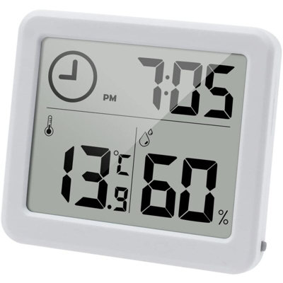 Digital Thermometer Hygrometer 32 Inch LCD Screen Room Temperature ...