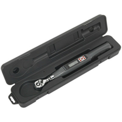 Digital Torque Wrench - 3/8" Sq Drive - 72 Tooth Ratchet - 2 to 24 Nm Range