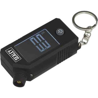 Digital Tyre Pressure / Tread Depth Gauge & LED Portable Pocket Car