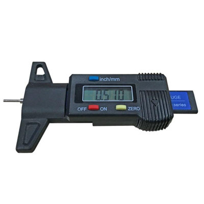 Digital Tyre Tread Depth Gauge Digital Display Check Tester (CE ...