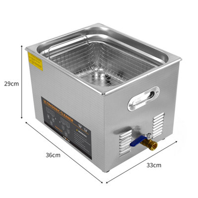 Digital Ultrasonic Cleaner 15L Steel Cleaning Tank - 5