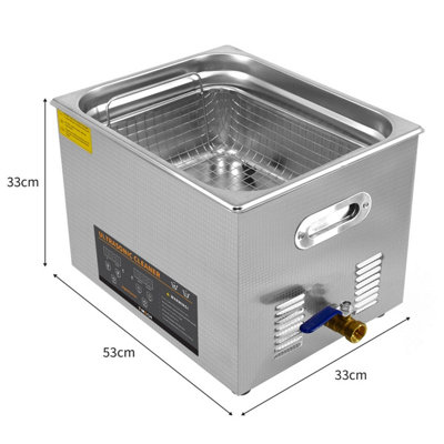 Digital Ultrasonic Cleaner 30L Steel Cleaning Tank - 5