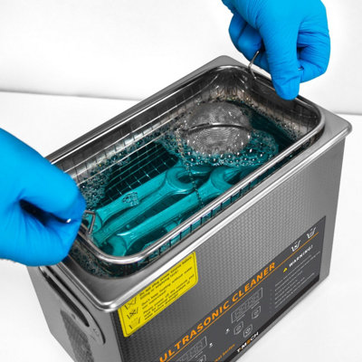 Digital Ultrasonic Cleaner 3L Steel Cleaning Tank - 6