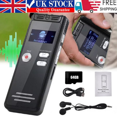 thumbnail image 2 of Mini Digital Voice Recorder Dictaphone - 24hr MP3 Player With USB - Black 2 of 3