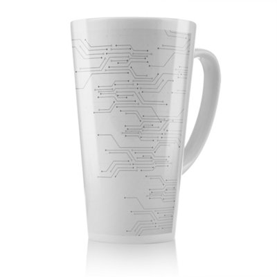 Digital With Technology Circuit Board Latte Mug, Stunning Designer mug ...