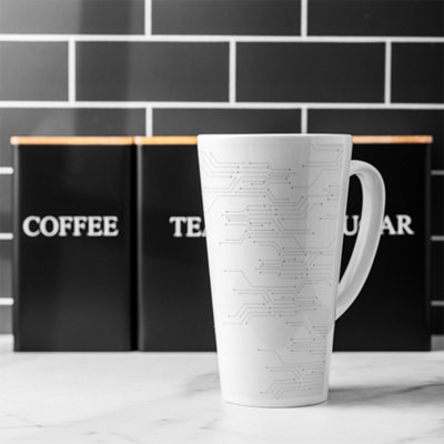 Digital With Technology Circuit Board Latte Mug, Stunning Designer mug ...