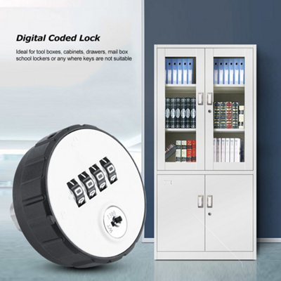 Digital Zinc Alloy Combination Cam Lock with Keys for Cabinets-26mm Password Safe