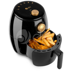 Dihl 2L Air Fryer Black Gold Rapid Healthy Cooker Oven Low Fat Free Food Frying