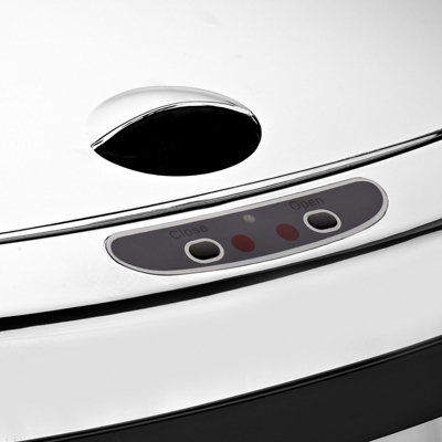 Dihl 30L Red with Chrome Lid Stainless Steel Touchless Hands-free ...