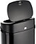 Dihl 42L Onyx Black with Black Lid Stainless Steel Auto Touchless Hands-free Sensor Bin