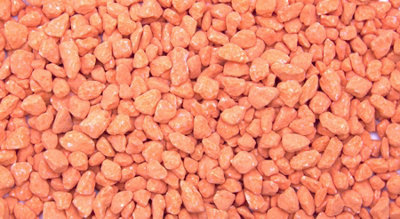 Tropical Aquarium Gravel Options Reference: Dihl 4Kg Orange Coloured Aquarium Gravel