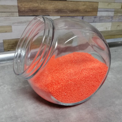 Tropical Aquarium Gravel Options Reference: Dihl 4Kg Orange Coloured Fluorescent Aquarium Gravel