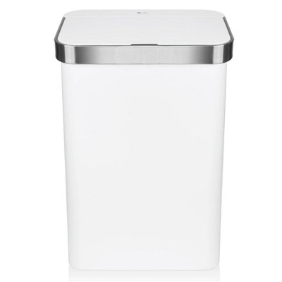 Dihl 50L White Kitchen Bin with Automatic Sensor - Battery Operated