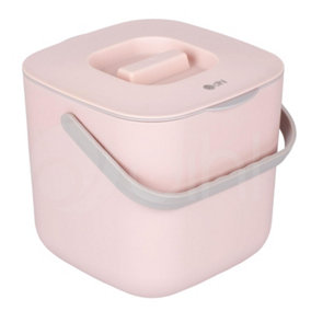 Dihl 7L Pink Food Waste Kitchen Compost Caddy Bin