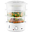Dihl 800W 9L 3 Level Electric Steamer White Healthy Food Rice Cooking Cooker