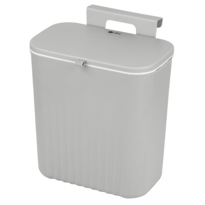 Dihl 9 Litre Waste Bin Kitchen Door Cupboard Hanging or Wall Mount