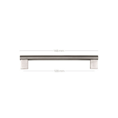 Dihl Boss Bar Stainless Steel Kitchen Cupboard Cabinet Drawer Door Handles 128mm (Pack of 4)