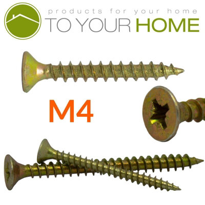 Dihl Gold Wood Screws M4 30mm - Pack of 500 Price Comparisons | Compare The Build
