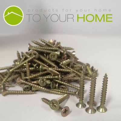 Dihl Gold Wood Screws M4 40mm - Pack of 500 - 1