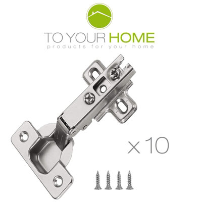 Dihl Half Overlay Style Cupboard Hinge - Pack of 10