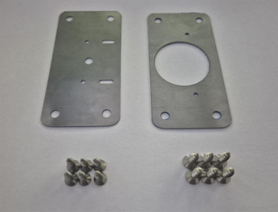 Dihl Hinge Repair Plates - Brushed Stainless Steel - 10 Pairs