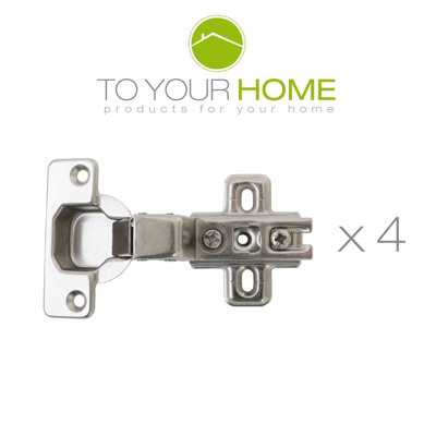 Dihl Standard Inset Kitchen Cupboard Cabinet Hinge 35mm - Pack of 4