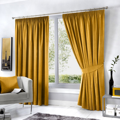 Dijon Thermal and Blackout Fully Lined Pencil Pleat Curtains