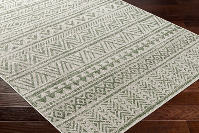 DIKSHA In- & Outdoor Global Moss Green Area Rug 130 x 180 cm