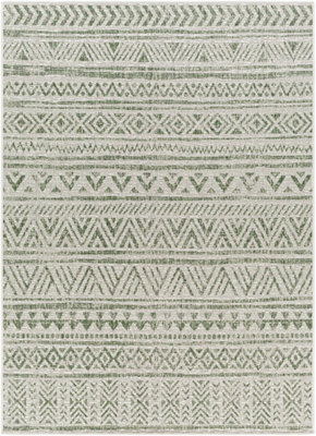 DIKSHA In- & Outdoor Global Moss Green Area Rug 160 x 230 cm