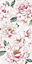 Dimension Large Floral Pink and White Wallpaper
