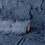 Dimensions Floral Wallpaper Blue Fine Decor FD42690