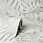Dimensions Tropical Wallpaper White Fine Decor FD42828