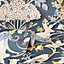 Dimensions Woodland Wallpaper Navy Fine Decor FD42950
