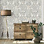 Dimensions Woodland Wallpaper Soft Grey Fine Decor FD42952