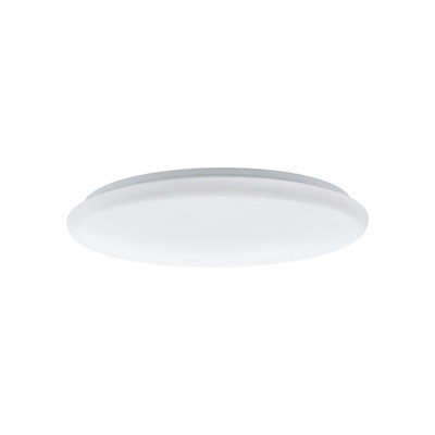 Dimmable Flush Ceiling Light with Remote Control - White LED Bulb Included
