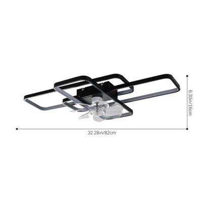 Dimmable LED Ceiling Fan Light with Remote Control