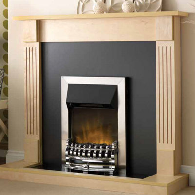Dimplex Balmoral Ecolite Chrome Optiflame Electric Inset Fire