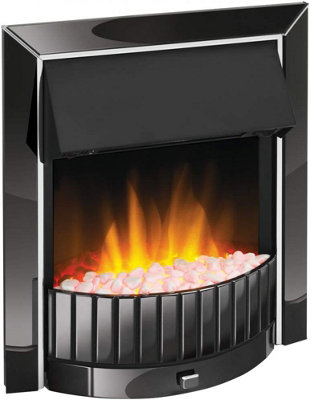 Dimplex Delius Optiflame Wall Electric Fire 2Kw Fan Heater Flame Effect Remote Black