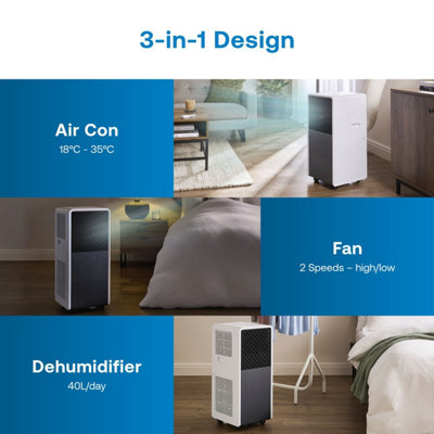 Dimplex EcoIQ Portable Air Conditioning Unit, 12000 BTU Cooling