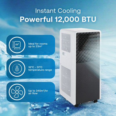 Dimplex EcoIQ Portable Air Conditioning Unit, 12000 BTU Cooling