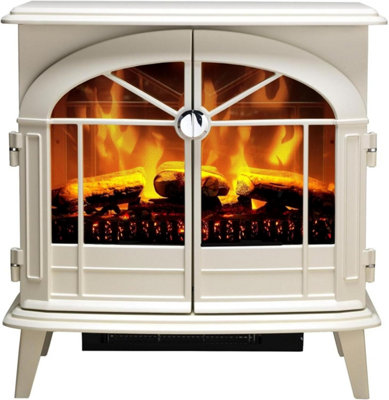 Dimplex Fullerton Optiflame Electric Stove, Large Light Grey Free ...