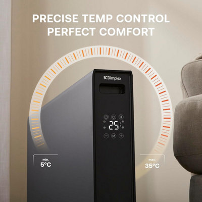 Dimplex Heatlite 2kW Smart WiFi Convector Heater - Anthracite