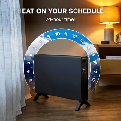 Dimplex Heatlite 2kW Smart WiFi Convector Heater - Anthracite