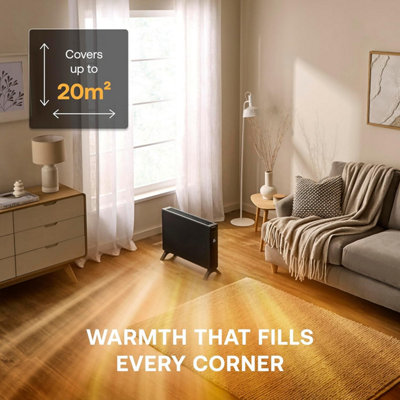 Dimplex Heatlite 2kW Smart WiFi Convector Heater - Anthracite