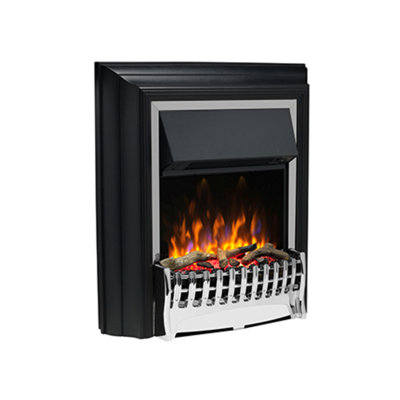 Dimplex Kingsley Deluxe Optiflame POLISHED CHROME Freestanding Fire - REMOTE CONTROL