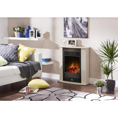 Dimplex MINI MOZART MMZ15 Fire Suite Optiflame Plus Log Fire Stone Surround