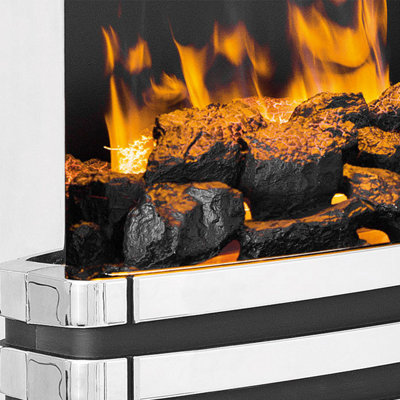 DIMPLEX PENNGROVE PNN20 POLISHED CHROME REALISTIC OPTIMYST ELECTRIC ...