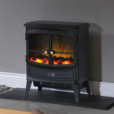 Dimplex Springborne Optiflame Electric Freestanding Stove 2kW, Matt ...